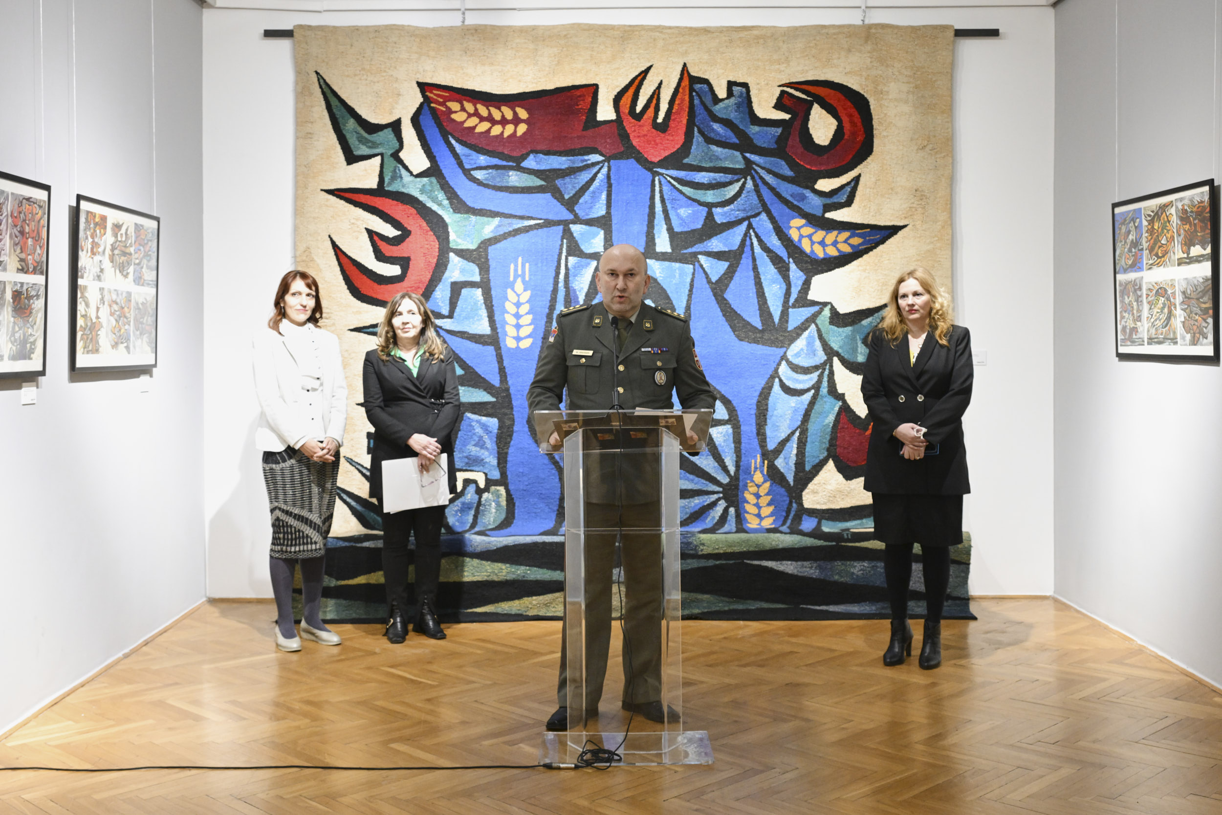 Izložba „Skice za velika dela: Boško Petrović” u beogradskom Domu Vojske